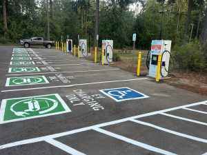 Ev Charging Lot Ada Striping